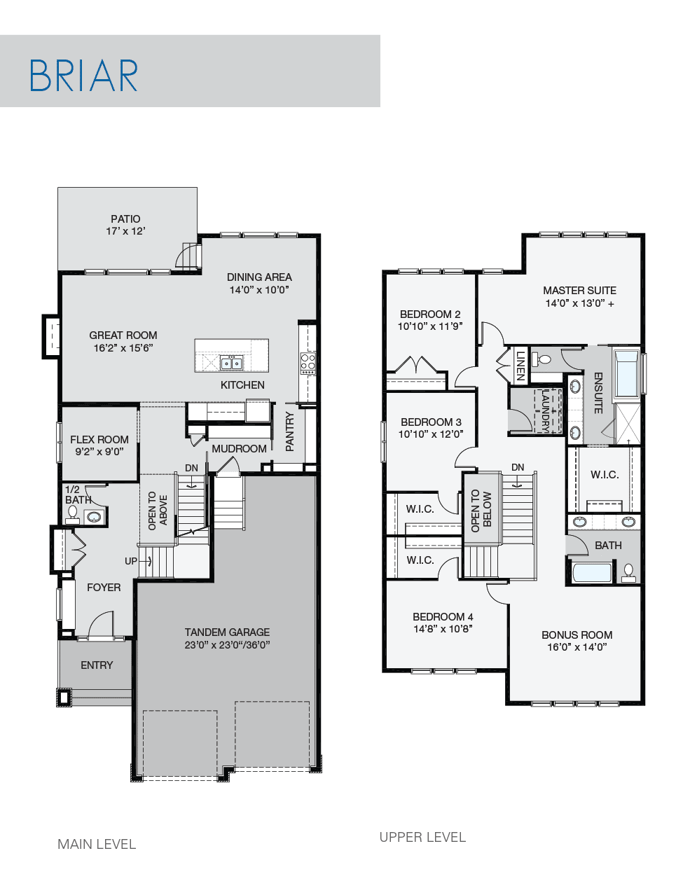 Briar floorplan