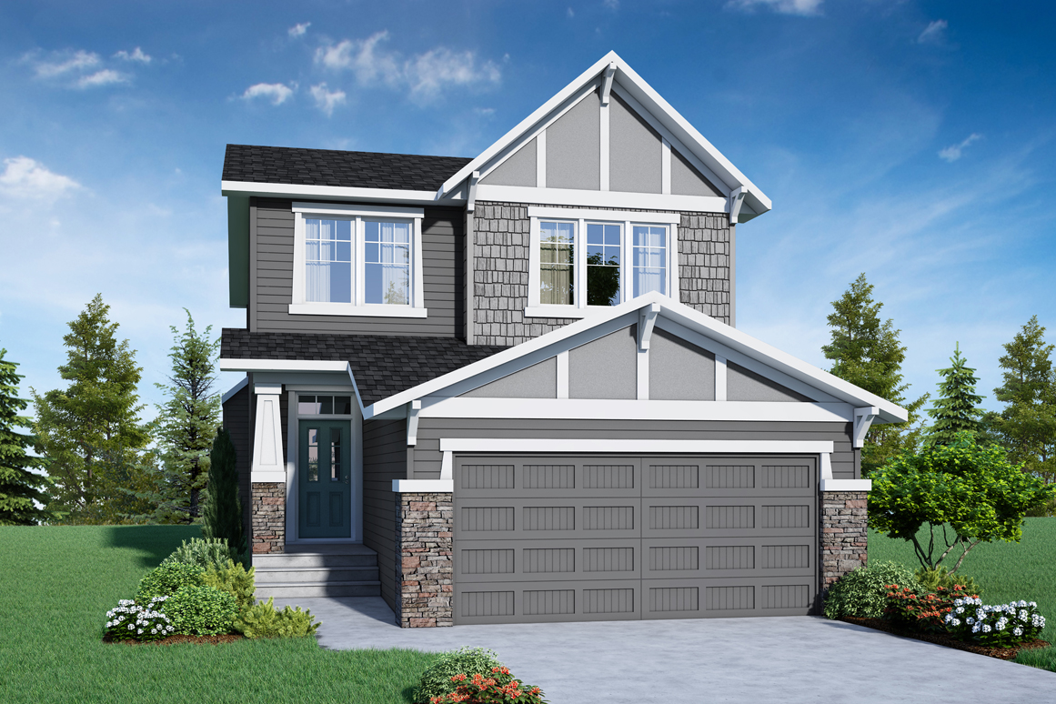 Exterior elevation of the Kingston home model.