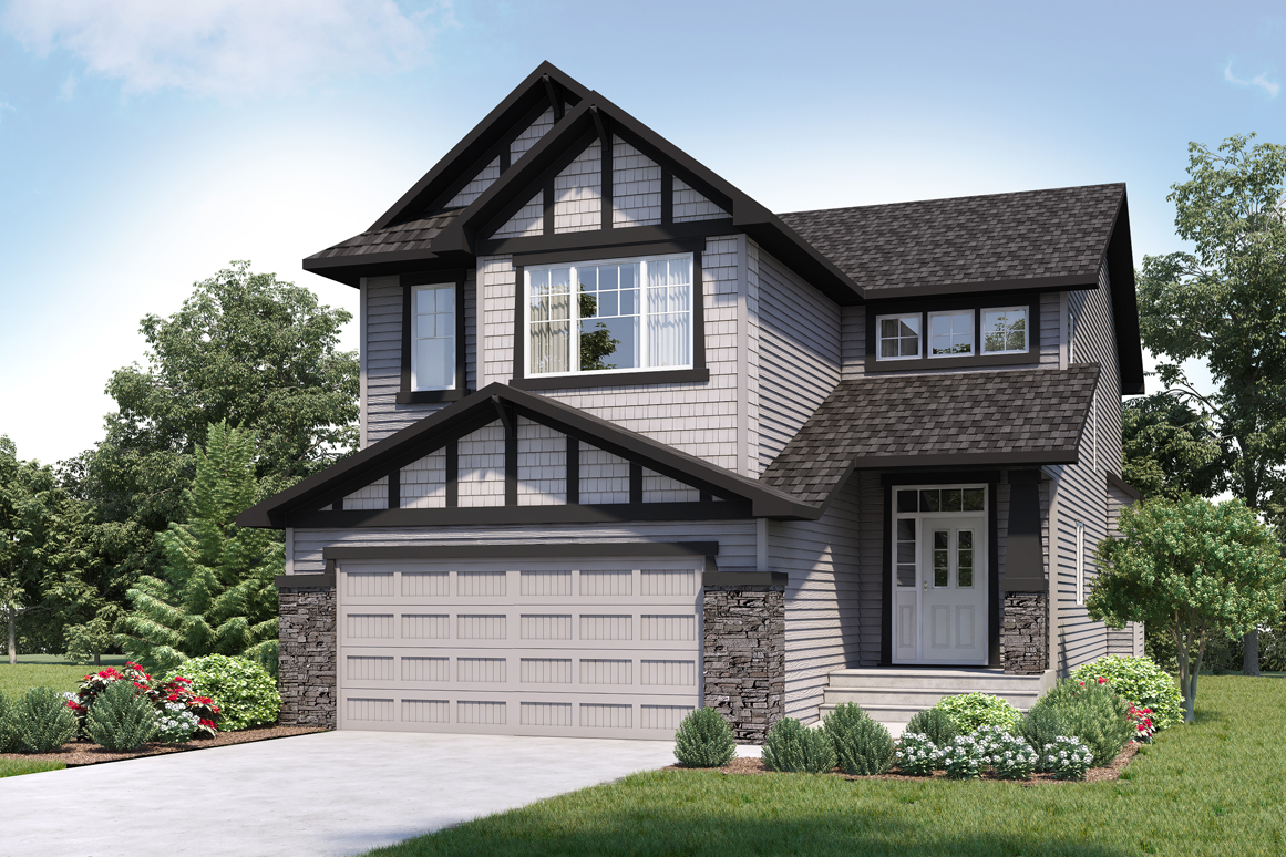 Exterior elevation of the Norwood Model Home.