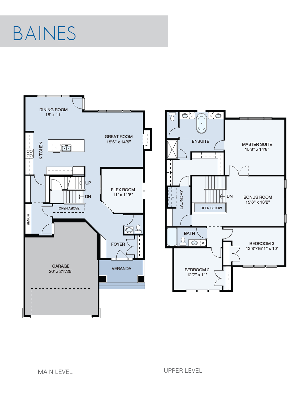 Baines floor plan by NuVista Homes