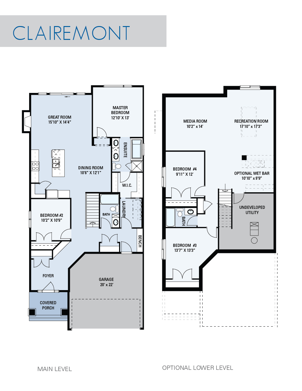 Clairemont floor plan by NuVista Homes