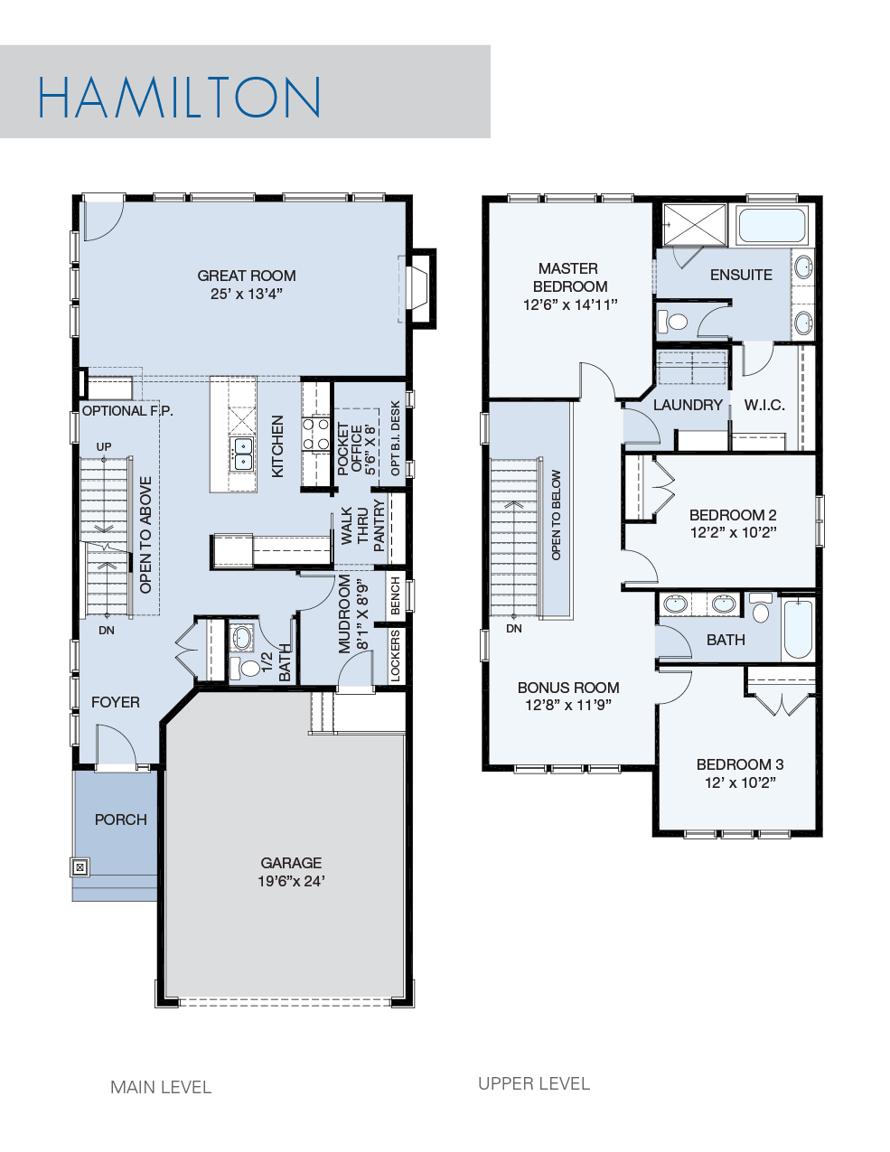 Hamilton Home Model Floor Plan