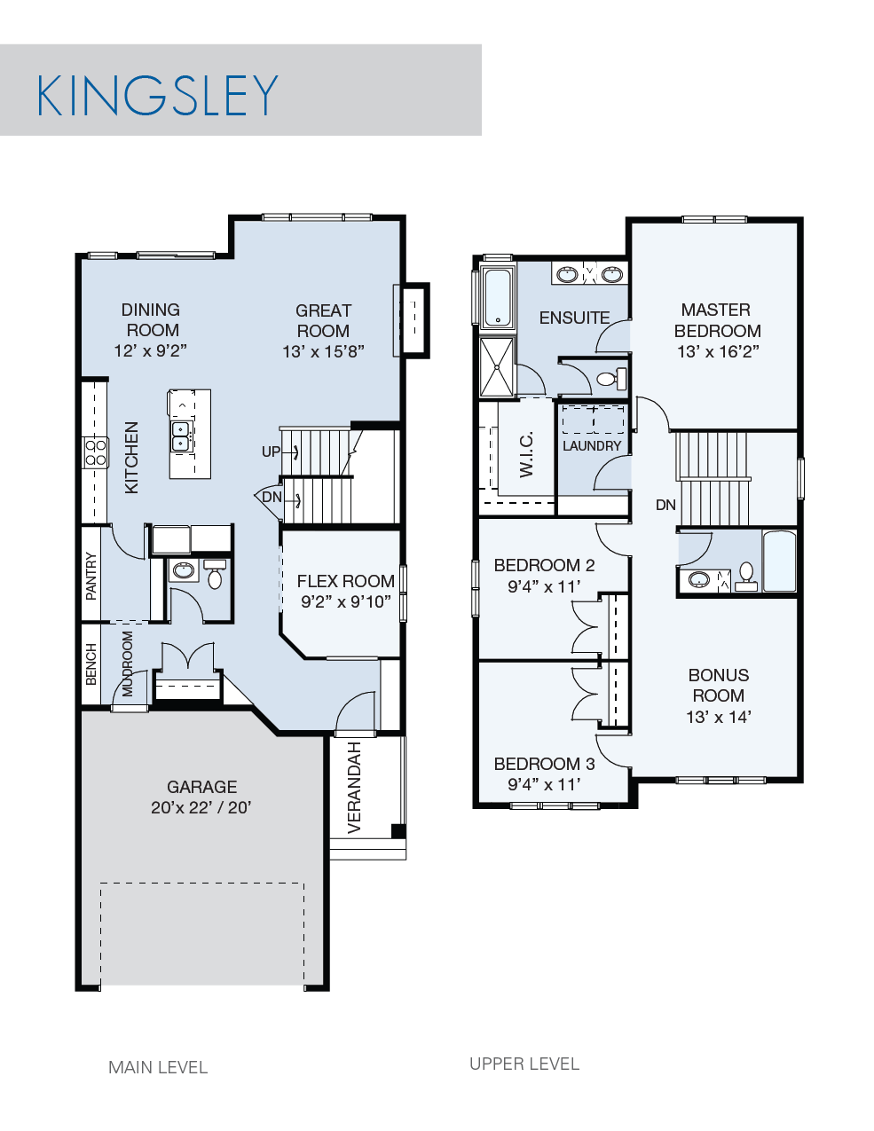 Kingley model floor plan