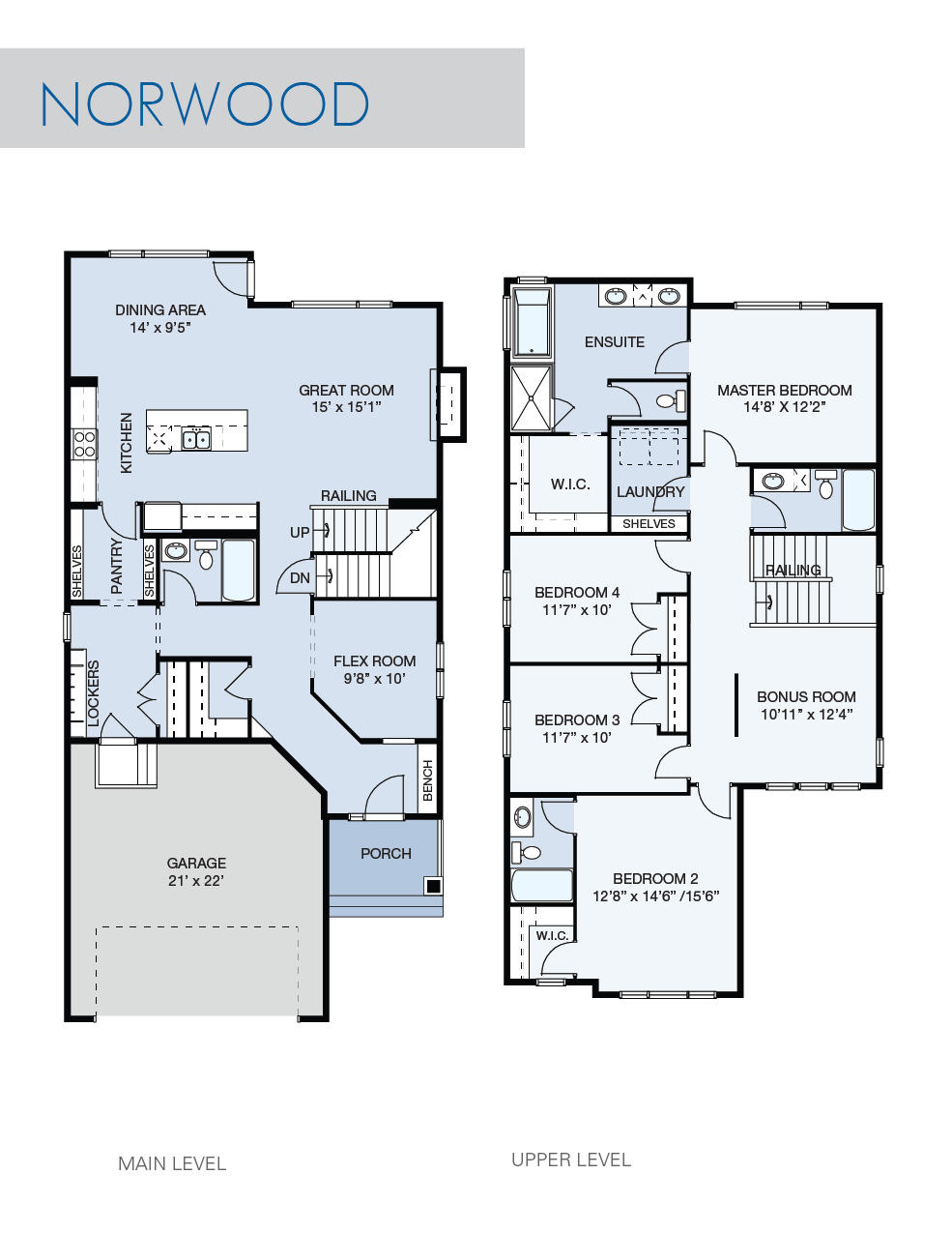 Norwood floor plan by NuVista Homes