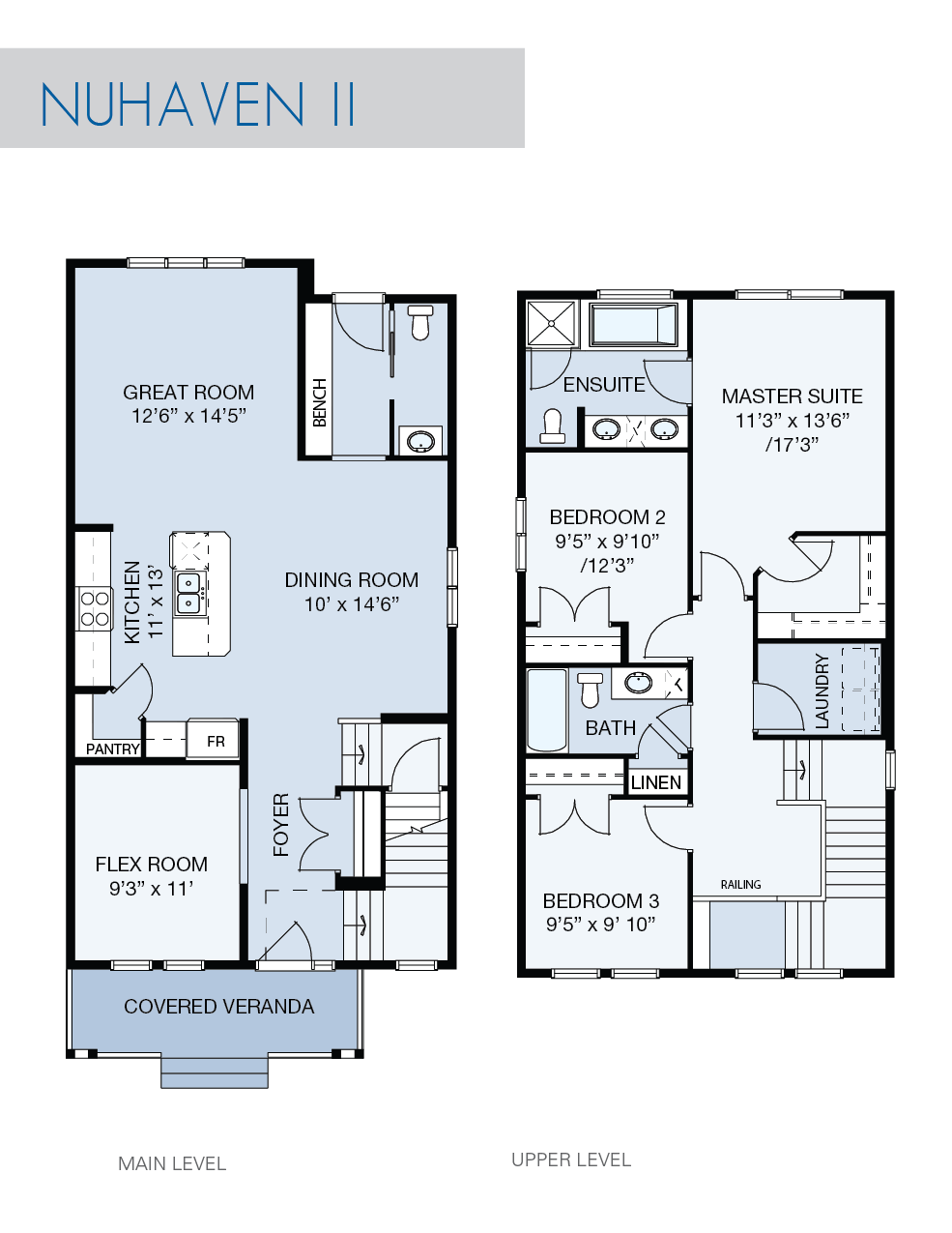 NuHaven II floor plan by NuVista Homes.