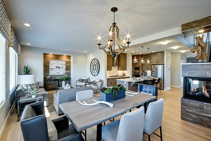 Dining Room in the Hamilton home model